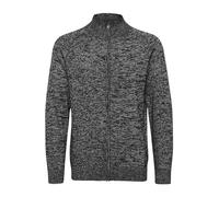 BLEND BHDaniri Homme Cardigan Gilet en Maille Fin avec col Montant Fermeture éclair Poignets côtelés Mélange de Coton Regular Fit, Taille:L, Couleur:Black (70155)