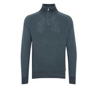 BLEND BHGanbolf Homme Pull en Maille Troyer Pull à Grosses Mailles avec Fermeture éclair 100% Coton Regular Fit, Taille:M, Couleur:Ensign Blue (70260)
