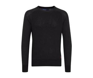 BLEND BHGandolf Homme Pull en Maille Fine Pull à col Rond 100% Coton Regular Fit, Taille:L, Couleur:Charcoal (70818)