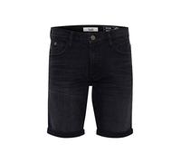 BLEND BHGrilitsch Homme Short en Jean Pantalon Denim Court Coupe 5 Poches Mélange de Coton Regular Fit, Taille:3XL, Couleur:Denim Black (76204)