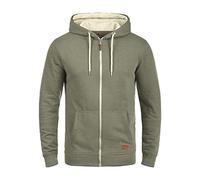 BLEND BHHulker Homme Veste en Sweat Veste à Capuche Hoodie avec Capuche Fermeture éclair Poche Kangourou Mélange de Coton Regular Fit, Taille:L, Couleur:Ivy Green (77026)