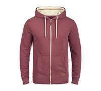 BLEND BHHulker Homme Veste en Sweat Veste à Capuche Hoodie avec Capuche Fermeture éclair Poche Kangourou Mélange de Coton Regular Fit, Taille:2XL, Couleur:Zinfandel (73006)