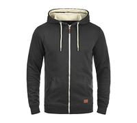 BLEND BHHulker Homme Veste en Sweat Veste à Capuche Hoodie avec Capuche Fermeture éclair Poche Kangourou Mélange de Coton Regular Fit, Taille:L, Couleur:Black (70155)