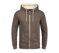 BLEND BHHulker Homme Veste en Sweat Veste à Capuche Hoodie avec Capuche Fermeture éclair Poche Kangourou Mélange de Coton Regular Fit, Taille:L, Couleur:Mocca Mix (70816)