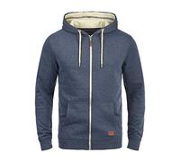 BLEND BHHulker Homme Veste en Sweat Veste à Capuche Hoodie avec Capuche Fermeture éclair Poche Kangourou Mélange de Coton Regular Fit, Taille:M, Couleur:Navy (70230)