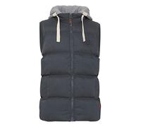 BLEND BHJens Homme Gilet Veste matelassé Outdoor avec capuche Col montant Poches en bias Regular Fit, Taille:L, Couleur:India Ink (70151)