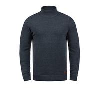 BLEND BHLatif Homme Pull à col roulé Pull en Maille avec col roulé Poignets côtelés Mélange de Coton Regular Fit, Taille:M, Couleur:Navy (70230)