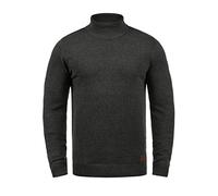 BLEND BHLatif Homme Pull à col roulé Pull en Maille avec col roulé Poignets côtelés Mélange de Coton Regular Fit, Taille:M, Couleur:Charcoal (70818)
