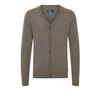 BLEND BHLennard Homme Cardigan en Maille Fine avec col en V Boutonnage Mélange de Coton Regular Fit, Taille:L, Couleur:Zink Mix (70815)