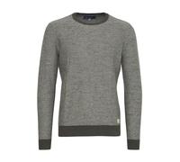 BLEND BHNathan Homme Pull en Maille Fine Pull à col Rond Poignets côtelés 100% Coton Regular Fit, Taille:L, Couleur:Ebony Grey (75111)