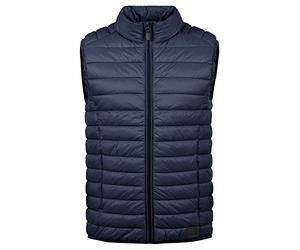 BLEND BHNille Homme Veste sans Manches matelassé Gilet ourtdoor avec col Montant Poches zippées Regular Fit, Taille:L, Couleur:Navy (70230)