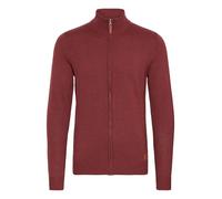 BLEND BHNorman Homme Veste en Tricot Cardigan en Maille Fine Pull à col Montant Fermeture éclair Poignets côtelés Mélange de Coton Regular Fit, Taille:M, Couleur:Andorra Red (73811)