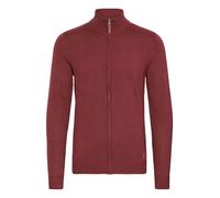 BLEND BHNorman Homme Veste en Tricot Cardigan en Maille Fine Pull à col Montant Fermeture éclair Poignets côtelés Mélange de Coton Regular Fit, Taille:2XL, Couleur:Andorra Red (73811)