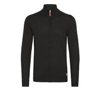 BLEND BHNorman Homme Veste en Tricot Cardigan en Maille Fine Pull à col Montant Fermeture éclair Poignets côtelés Mélange de Coton Regular Fit, Taille:M, Couleur:Black (70155)