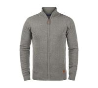BLEND BHNorman Homme Veste en Tricot Cardigan en Maille Fine Pull à col Montant Fermeture éclair Poignets côtelés Mélange de Coton Regular Fit, Taille:S, Couleur:Zink Mix (70815)