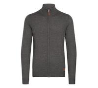 BLEND BHNorman Homme Veste en Tricot Cardigan en Maille Fine Pull à col Montant Fermeture éclair Poignets côtelés Mélange de Coton Regular Fit, Taille:L, Couleur:Pewter Mix (70817)