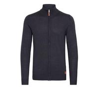 BLEND BHNorman Homme Veste en Tricot Cardigan en Maille Fine Pull à col Montant Fermeture éclair Poignets côtelés Mélange de Coton Regular Fit, Taille:S, Couleur:Navy (70230)