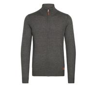 BLEND BHNorman Homme Veste en Tricot Cardigan en Maille Fine Pull à col Montant Fermeture éclair Poignets côtelés Mélange de Coton Regular Fit, Taille:XL, Couleur:Pewter Mix (70817)