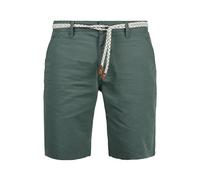 BLEND BHRagna Homme Chino Shorts Bermuda Pantalon Court avec Ceinture à Cordon de Serrage Poches Italiennes Poches passepoilée 100% Coton Regular Fit, Taille:S, Couleur:Balsam Green (77189)