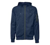 BLEND BHRazy Homme Veste mi-saison Veste à capuche avec poches zippées Cordon de serrage Regular Fit, Taille:L, Couleur:Mood Indigo (74648)
