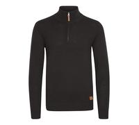 BLEND BHRobin Homme Pull en Maille Fine Troyer Pull avec col Troyer Poignets côtelés Mélange de Coton Regular Fit, Taille:M, Couleur:Black (70155)