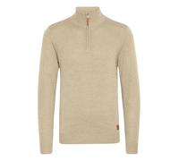 BLEND BHRobin Homme Pull en Maille Fine Troyer Pull avec col Troyer Poignets côtelés Mélange de Coton Regular Fit, Taille:M, Couleur:Sand Mix (70810)