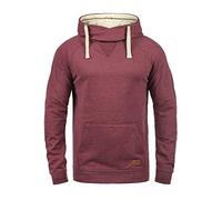 BLEND BLENDBHSales Homme Pull à Capuche Hoodie Cordon de Serrage Poche Kangourou Poignets côtelés Détails du Label Mélange de Coton Regular Fit, Taille:L, Couleur:Zinfandel (73006)