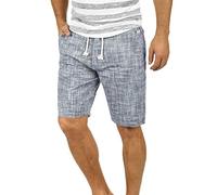 BLEND Bones Short en Lin Bermuda Pantalon Court pour Hommes 100% Coton Coupe Régulaire, Taille:3XL, Couleur:Navy (70230)