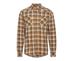 BLEND Chemise beige / bleu / marron / blanc, Taille XXL