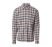BLEND Chemise bleu foncé / orange / blanc, Taille S