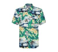 BLEND Chemise bleu / jaune / vert / blanc, Taille M