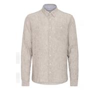 BLEND Chemise 'Bobby' marron / blanc, Taille S