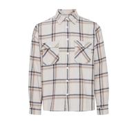 BLEND Chemise crème / noisette / noir / blanc, Taille L