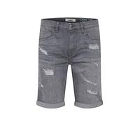 BLEND Deniz Short en Jean Pantalon Court Denim pour Homme Extensible Coupe Régulaire, Taille:M, Couleur:Denim Grey (76205)