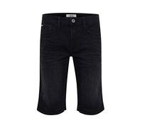 BLEND Denon Short en Jean Pantalon Court Denim pour Homme Extensible Coupe Régulaire, Taille:S, Couleur:Denim Black (76204)