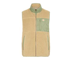 BLEND Gilet 'BHSun' beige foncé / vert pastel, Taille XXL