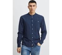 Blend Hommes Chemise de loisirs Chemise Col montant Poches poitrine Regular Fit Chemise en lin de haute qualité
