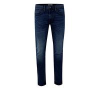 BLEND Jeans pour Hommes ajustées de Coupe Slim Denim Pantalon Fond effilé lavé Pierre Ajustement Tourbillon, Couleurs:Bleu-foncé, Taille de Pantalon:36W / 30L, Longueur de Jambe:L30