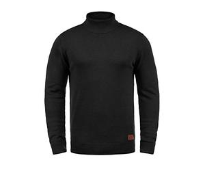BLEND Latif Pull-Over À Col Roulé Pull Tricot pour Homme avec Col Roulé, Taille:XXL, Couleur:Black (70155)