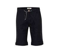 BLEND Lenno Short en Lin Bermuda Pantalon Court pour Homme, Taille:L, Couleur:Black (70155)