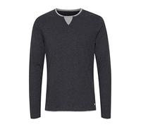 BLEND Leonas T-Shirt À Manches Longues pour Homme avec Encolure Rond, Taille:S, Couleur:Charcoal (70818)