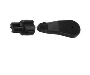 Blend Levier d'amortisseur de goupille de porte pour (1999-2006) et pour Jetta/pour Jetta Wagon (1999-2008) - OEM 1H1819125 & 1H0819136, plastique noir