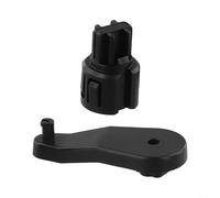 Blend Levier d'amortisseur de goupille de porte pour Golf 1999-2006 et pour Jetta 1999-2008, remplace 1H1819125 1H0819136, pièce de réparation AC en plastique noir