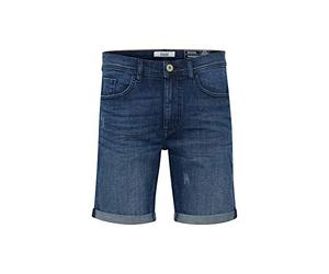 BLEND Luke Herren Jeans Shorts Kurze Denim Hose Mit Destroyed-Optik Aus Stretch-Material Slim Fit, Größe:L, Farbe:Denim Clear BL. (76202)