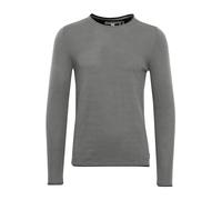 BLEND Odin Pull en Maille Pull-Over Tricot pour Homme avec Encolure Rond 100% Coton, Taille:L, Couleur:Pewter Mix (70817)