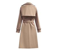 Blend Overcoat Vêtement d'extérieur élégant et chaud pour l'hiver, parfait pour les excursions décontractées et formelles, basique de mode polyvalent pour toute garde-robe, kaki, M