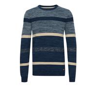 BLEND Pull-over 'Arendt' beige / bleu / marron, Taille XXL