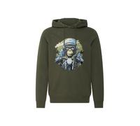 BLEND Pull-over ' BHRona Animal print ' kaki / vert foncé, Taille M