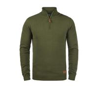 BLEND Robin Pull Pull-Over pour Homme avec Col Droit avec Fermeture Éclair Taille:S. Couleur:Burnt Olive (77011)