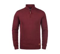 BLEND Robin Pull Pull-Over pour Homme avec Col Droit avec Fermeture Éclair Taille:XL. Couleur:Andorra Red (73811)